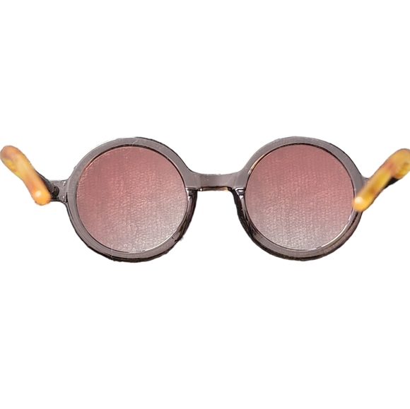 Trendy Retro Style Round Sunglasses for Men Women Y2K Oversized Gray/Pink - Picture 8 of 13